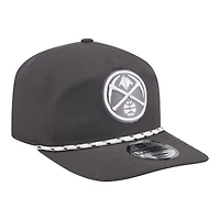 Men's New Era Graphite Denver Nuggets Tonal Rope 19TWENTY Adjustable Hat