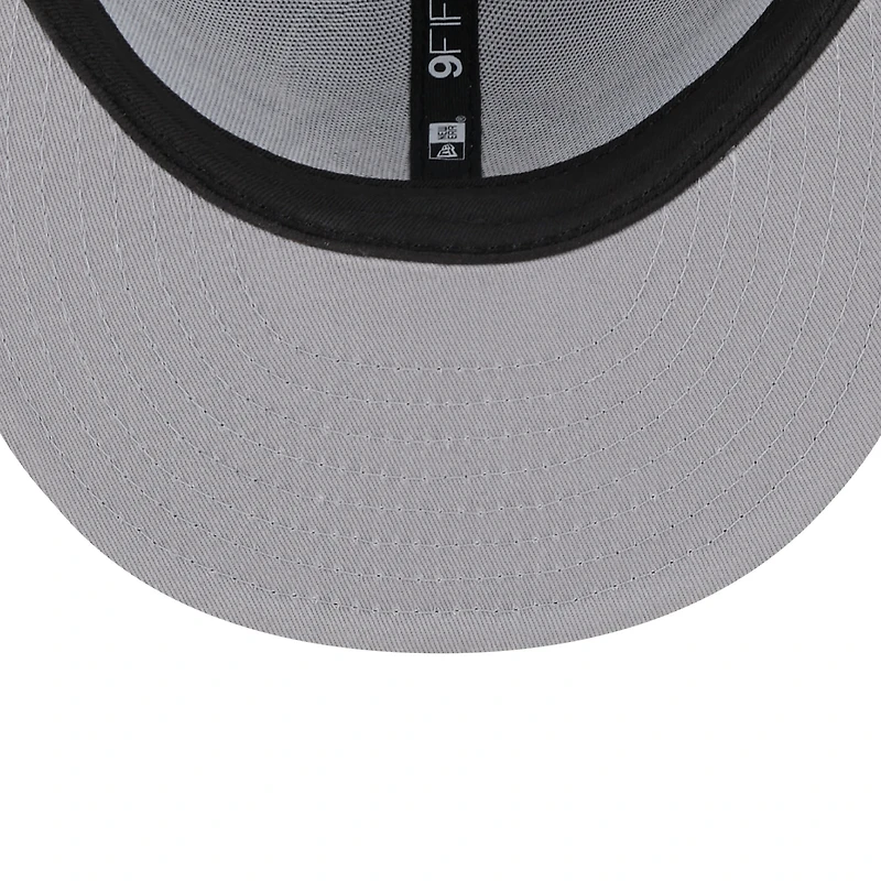 Men's New Era Gray Denver Nuggets Chenille Band 9FIFTY Snapback Hat