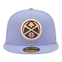 Men's New Era Lavender Denver Nuggets Color Pack 59FIFTY Fitted Hat