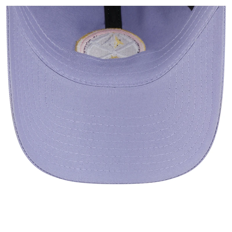 Casquette New Era Denver Nuggets lavande pour homme, modèle classique et ajustable