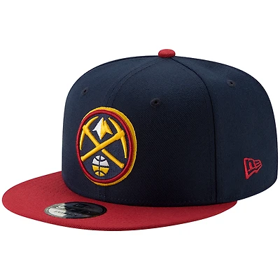 Men's New Era Navy/Gold Denver Nuggets Two-Tone 9FIFTY Adjustable Hat