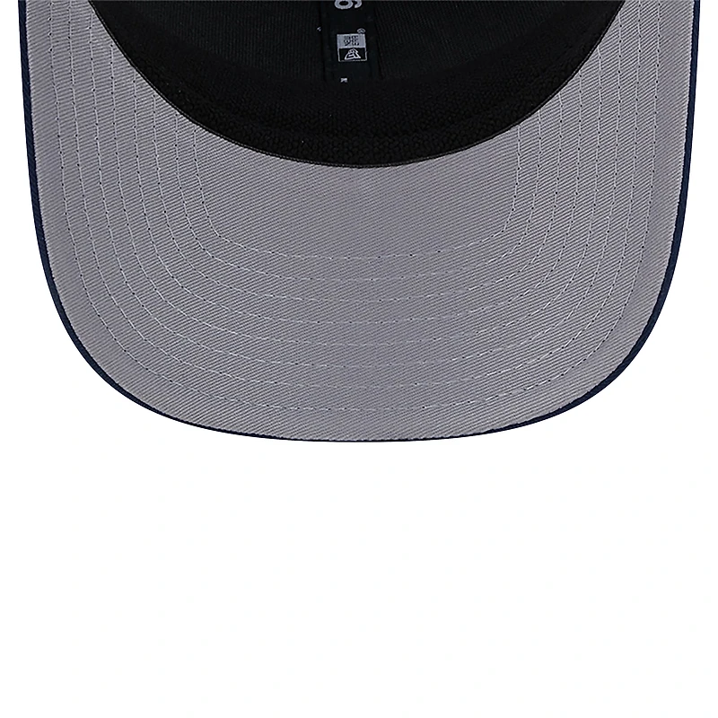 Casquette Trucker 9SEVENTY extensible à boutons-pression New Era bleu marine/blanc pour homme des Denver Nuggets
