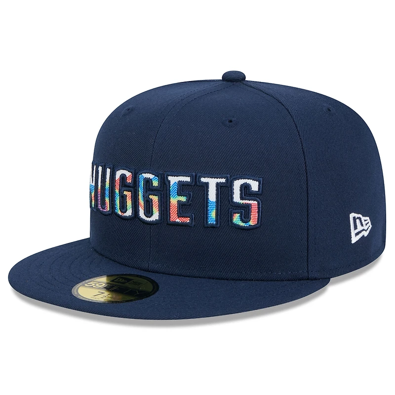 Men's New Era  Navy Denver Nuggets 2024/25 City Edition Alternate 59FIFTY Fitted Hat