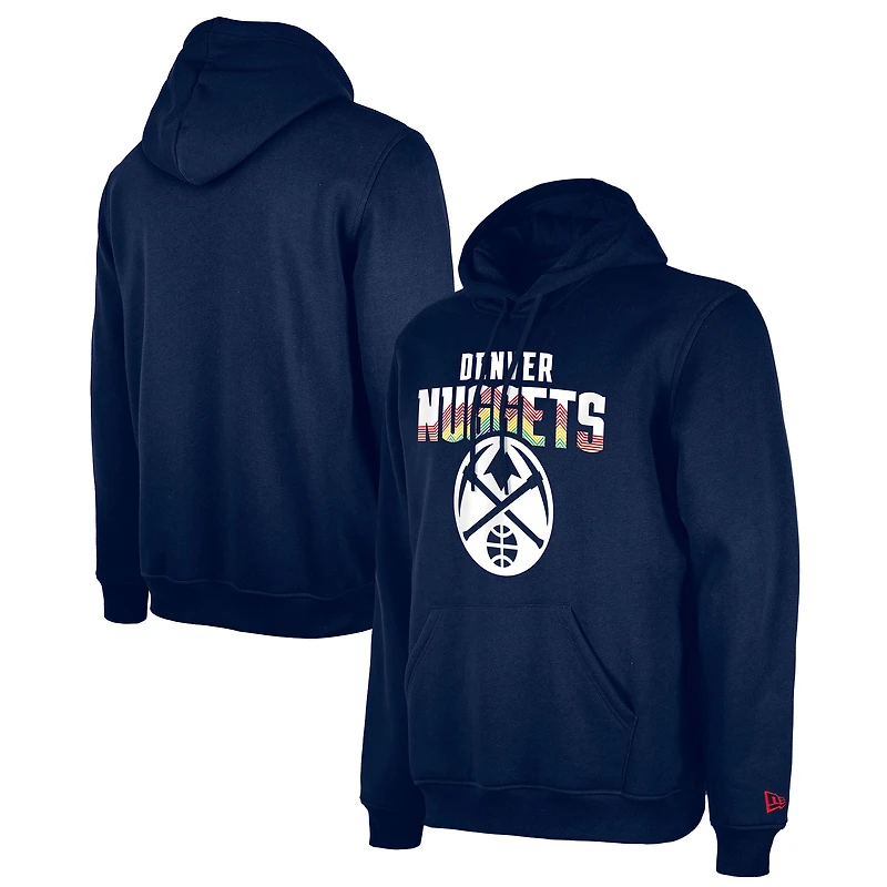 Sweat à capuche Denver Nuggets 2024/25 City Edition bleu marine New Era pour homme