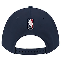Men's New Era Navy Denver Nuggets 9FORTY Stock M-Crown Adjustable Hat