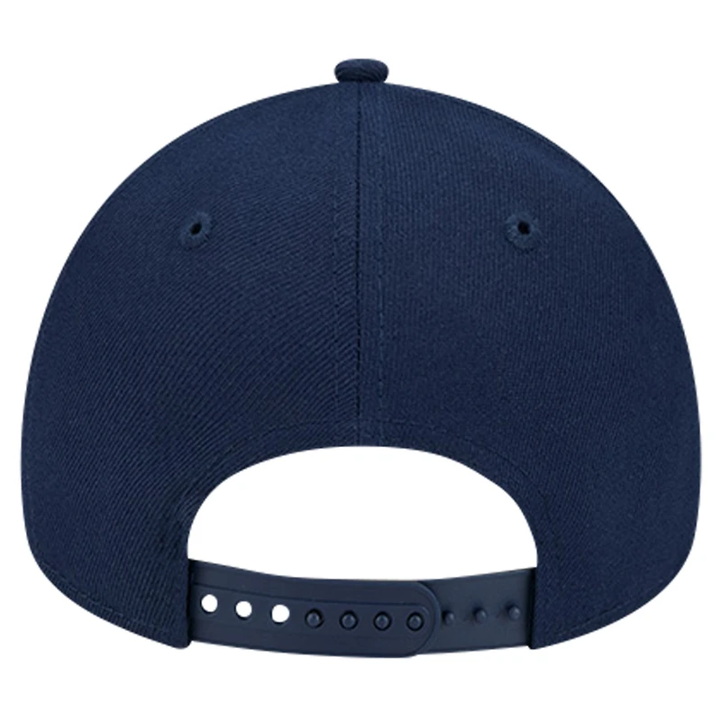 Men's New Era Navy Denver Nuggets A-Frame 9FORTY Adjustable Hat