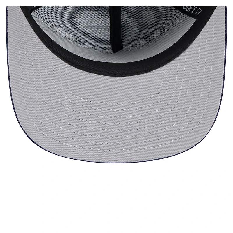 Men's New Era  Navy Denver Nuggets Colorpack A-Frame Pinch Front 59FIFTY Fitted Hat