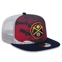 Men's New Era Navy Denver Nuggets Court Sport Speckle 9FIFTY Snapback Hat
