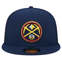 Men's New Era Navy Denver Nuggets Meshback 9FIFTY Snapback Hat