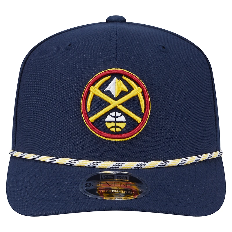 Casquette ajustable 9SEVENTY bleu marine Denver Nuggets pour homme New Era