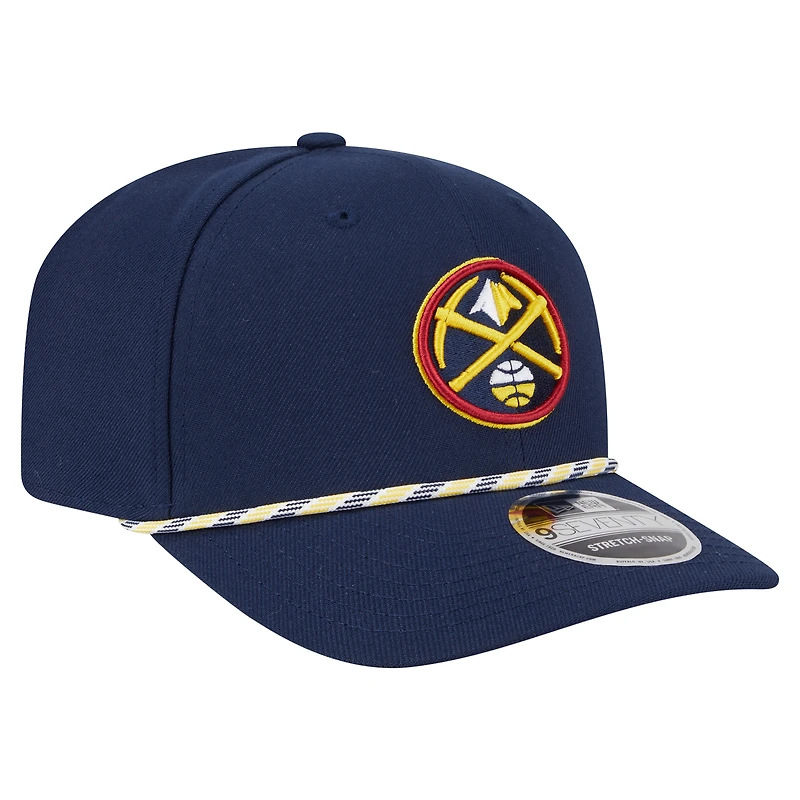 Casquette ajustable 9SEVENTY bleu marine Denver Nuggets pour homme New Era