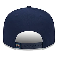 Casquette Snapback 9FIFTY avec logo latéral des Denver Nuggets New Era pour homme bleu marine
