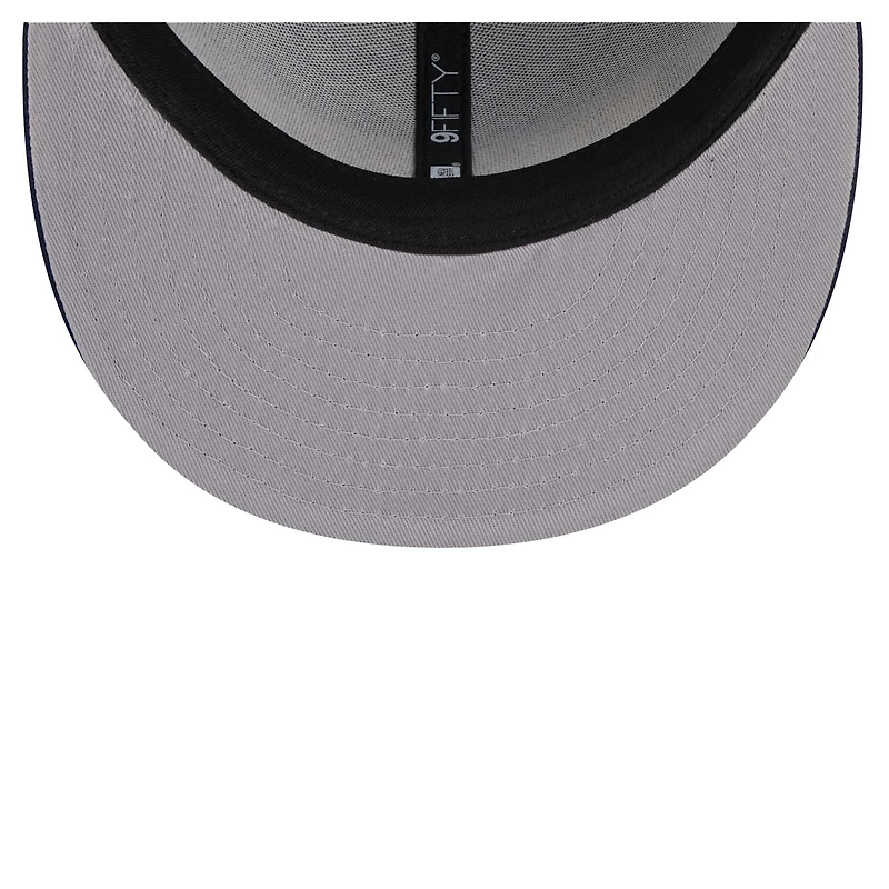 Casquette Snapback 9FIFTY avec logo latéral des Denver Nuggets New Era pour homme bleu marine