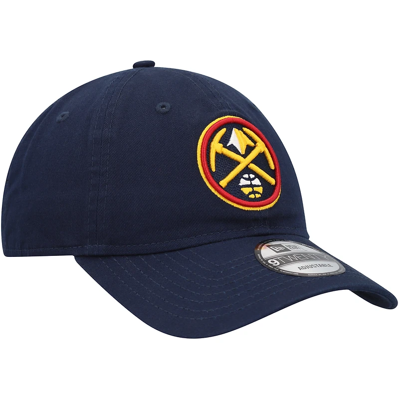 Casquette réglable bleu marine Denver Nuggets Team 2.0 9TWENTY New Era pour hommes