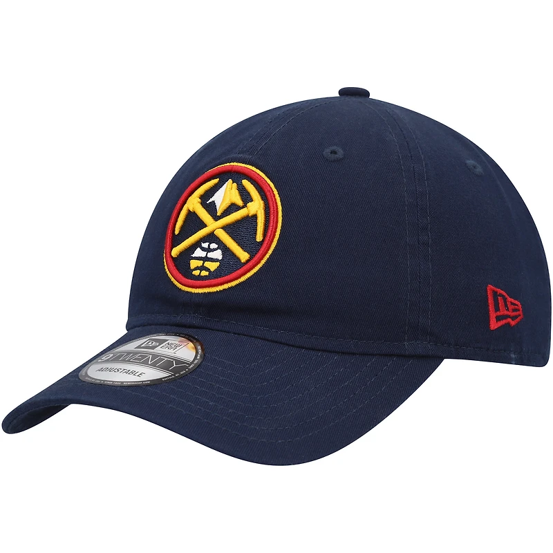 Casquette réglable bleu marine Denver Nuggets Team 2.0 9TWENTY New Era pour hommes
