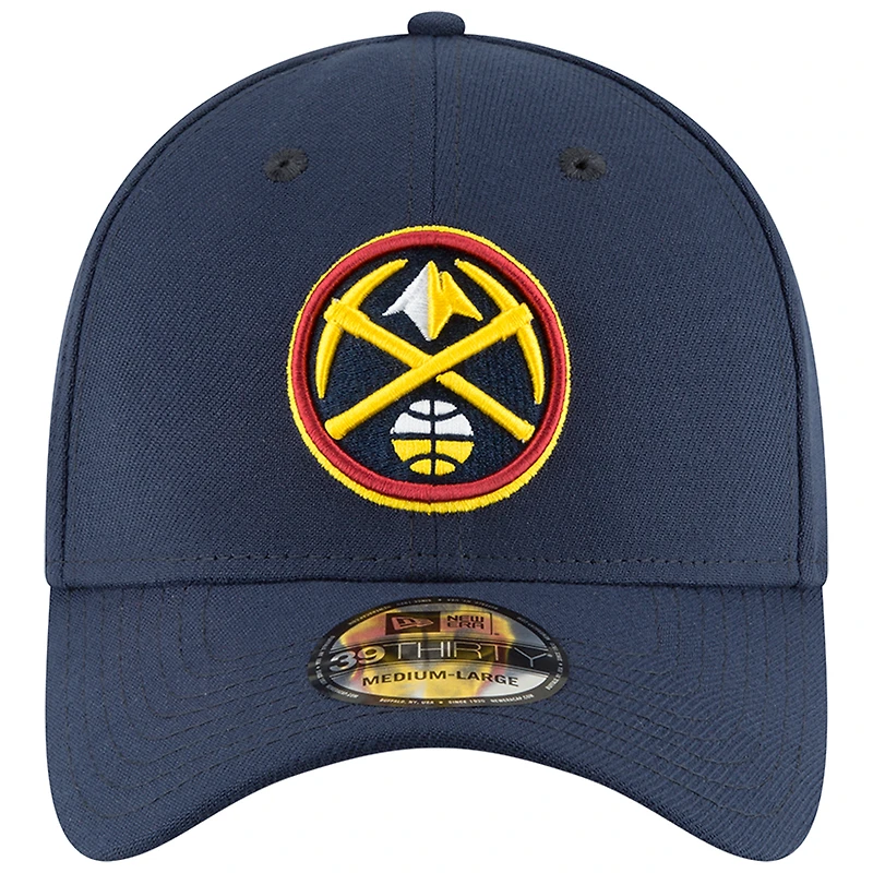 Men's New Era Navy Denver Nuggets Team Classic 39THIRTY Flex Hat