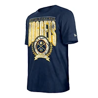 Men's New Era  Navy Denver Nuggets Throwback Vintage Boxy Mineral Wash T-Shirt