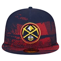 Men's New Era Navy Denver Nuggets Tip-Off 59FIFTY Fitted Hat