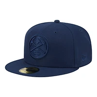 Casquette ajustée New Era Denver Nuggets bleu marine pour homme, modèle 59FIFTY.