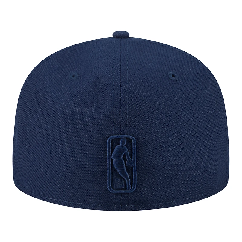 Men's New Era Navy Denver Nuggets Tonal Color Pack 59FIFTY Fitted Hat