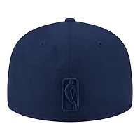 Men's New Era Navy Denver Nuggets Tonal Color Pack 59FIFTY Fitted Hat