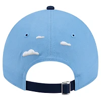 Men's New Era Powder Blue Denver Nuggets Clouds 9TWENTY Adjustable Hat