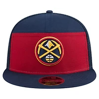 Men's New Era  Red/Navy Denver Nuggets Outdoor Split Panel 9FIFTY Snapback Hat