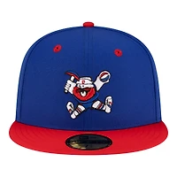 Men's New Era  Royal/Red Denver Nuggets 80s Throwback 59FIFTY Fitted Hat