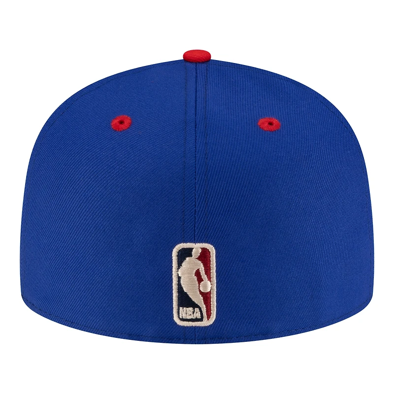 Men's New Era  Royal/Red Denver Nuggets 80s Throwback 59FIFTY Fitted Hat