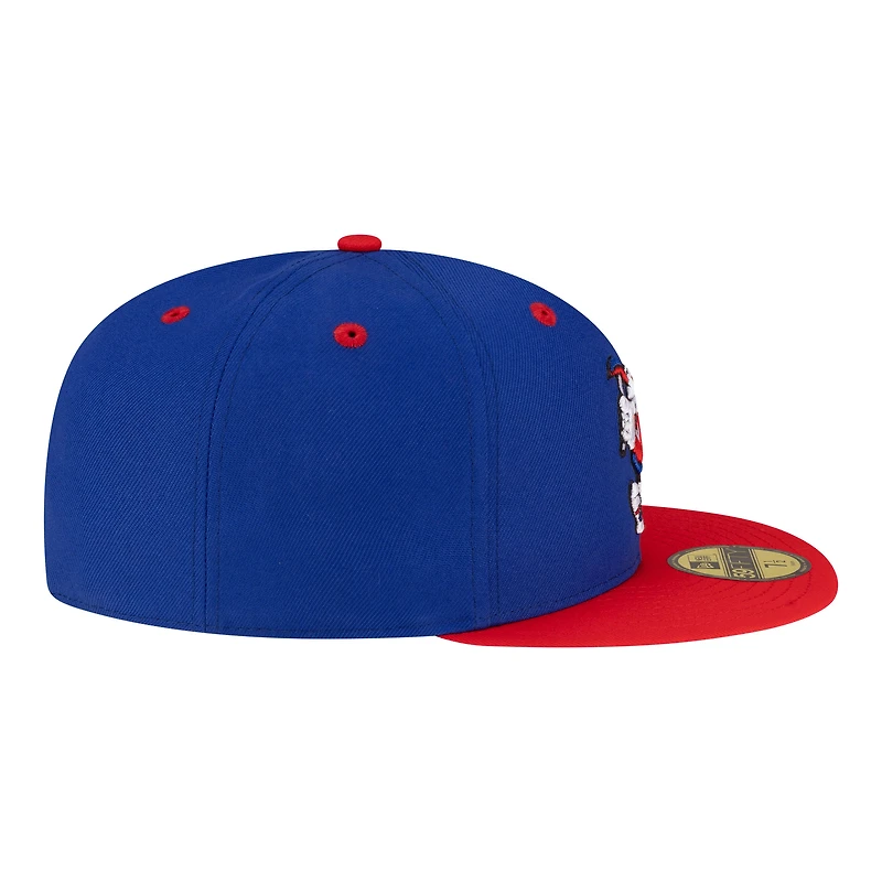 Men's New Era  Royal/Red Denver Nuggets 80s Throwback 59FIFTY Fitted Hat