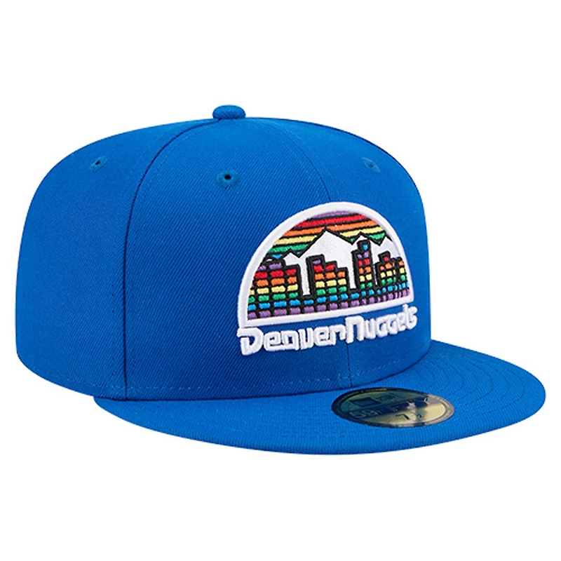 Men's New Era Royal Denver Nuggets Core Logo 59FIFTY Fitted Hat