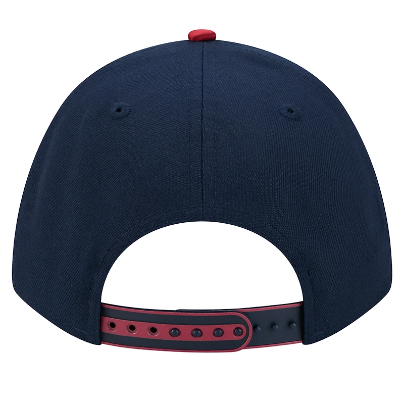 Casquette ajustable New Era blanche/bleu marine Denver Nuggets 2025 NBA Tip Off M-Crown A-Frame 9FORTY pour homme