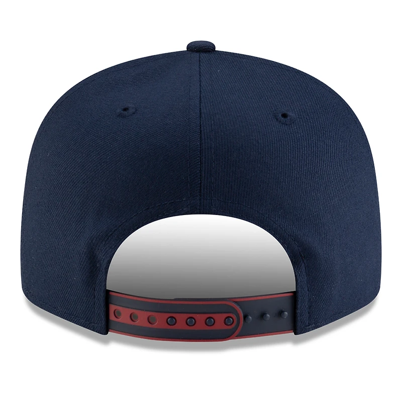 Casquette snapback 9FIFTY blanche/bleu marine pour homme New Era Denver Nuggets 2025 NBA Tip Off Split Panel