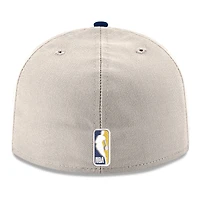 Casquette ajustée New Era 59FIFTY Chrome Denver Nuggets blanche et marine pour homme