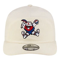 Casquette ajustable New Era blanche Denver Nuggets 19TWENTY années 80 en velours côtelé chromé