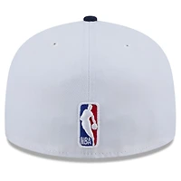 Men's New Era  White Denver Nuggets 2024/25 City Edition 59FIFTY Fitted Hat