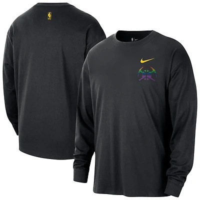 Men's Nike  Black Denver Nuggets 2025/26 City Edition Remix Essential Logo Long Sleeve T-Shirt