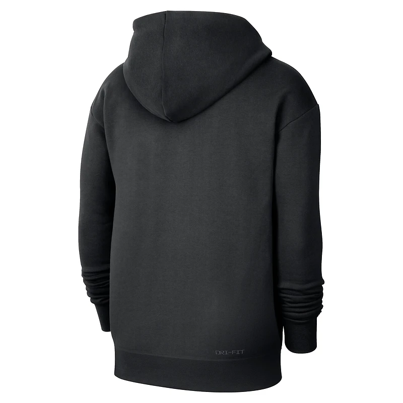 Sweat à capuche Nike Denver Nuggets Authentic Travel Standard Issue Dri-Fit pour homme, noir
