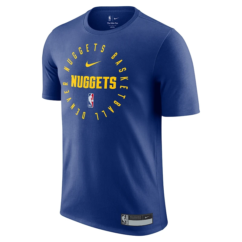 T-shirt de performance d'entraînement sur le terrain Nike bleu Denver Nuggets 2024/25 Legend pour homme