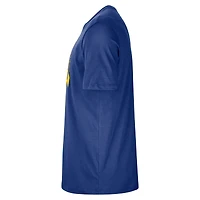 T-shirt d'entraînement Nike bleu authentique des Denver Nuggets pour homme