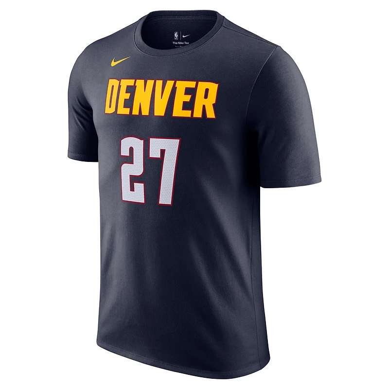 Men's Nike Jamal Murray Navy Denver Nuggets Icon Edition Name & Number T-Shirt