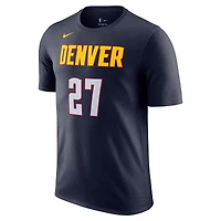 Men's Nike Jamal Murray Navy Denver Nuggets Icon Edition Name & Number T-Shirt
