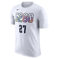 Men's Nike Jamal Murray White Denver Nuggets 2024/25 City Edition Name & Number T-Shirt