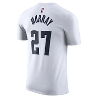 Men's Nike Jamal Murray White Denver Nuggets 2024/25 City Edition Name & Number T-Shirt