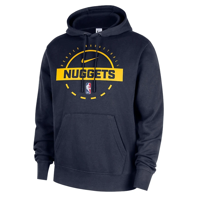 Sweat à capuche Nike bleu marine Denver Nuggets 2025/26 Authentic Practice Club pour homme