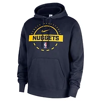 Sweat à capuche Nike bleu marine Denver Nuggets 2025/26 Authentic Practice Club pour homme