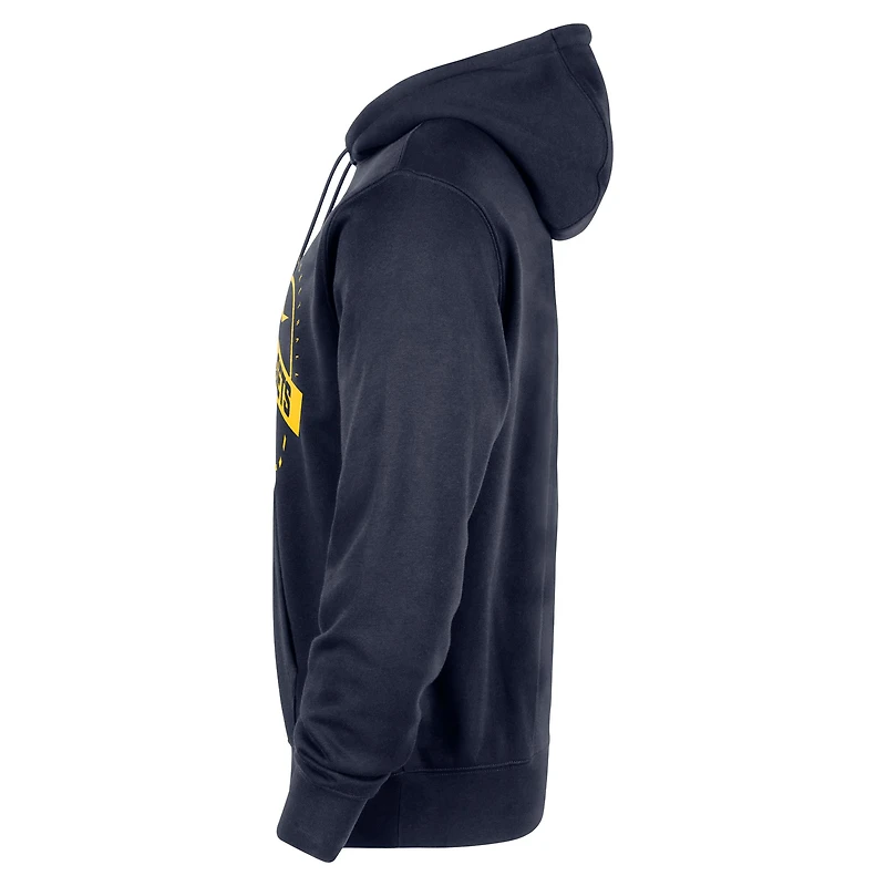 Men's Nike Navy Denver Nuggets 2025/26 Authentic Practice Club Pullover Hoodie