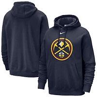 Sweat à capuche Nike bleu marine Denver Nuggets Essential Logo Club pour homme
