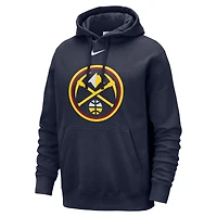 Sweat à capuche Nike bleu marine Denver Nuggets Essential Logo Club pour homme