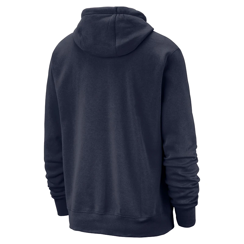 Sweat à capuche Nike bleu marine Denver Nuggets Essential Logo Club pour homme